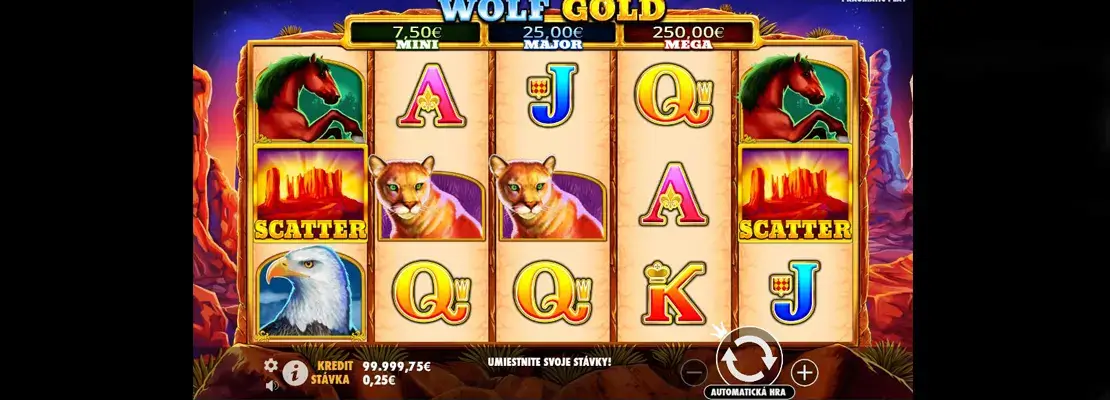 Játssz a Wolf Gold játékkal ingyen demó módban