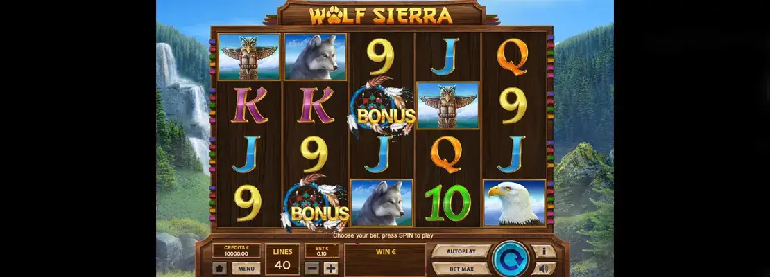 Játssz a Wolf Sierra játékkal ingyen demó módban